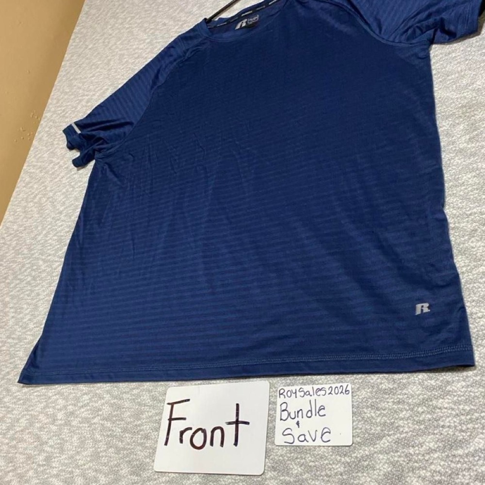 Russell Blue Athletic Dri- power T-Shirt Men 2XL (50-52). SKU-C296#athletic